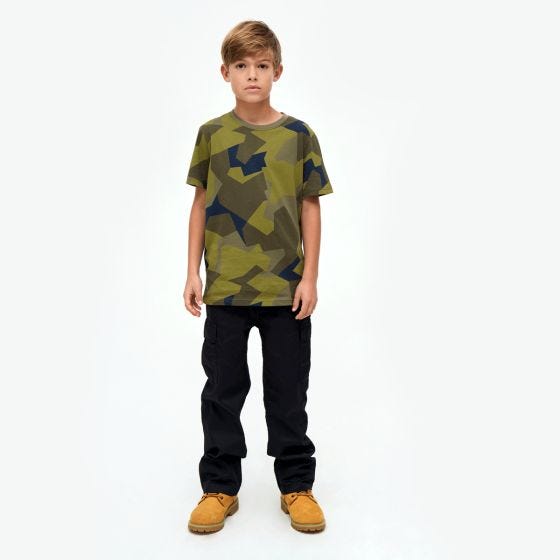 Brandit Kinderen T-shirt - Swedish M90 Camo