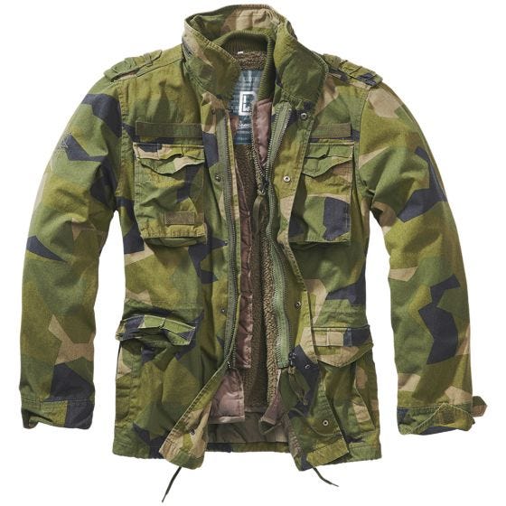 Brandit M-65 Giant Jack - Swedish M90 Camo
