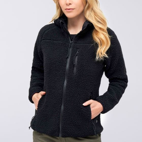 Brandit Dames Teddyfleece Jack - Zwart