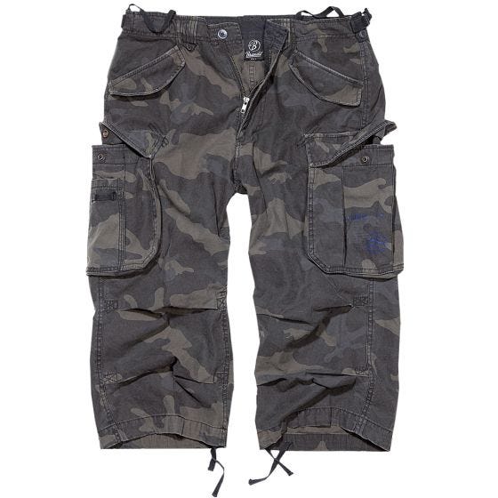 Brandit Industry Vintage Driekwartshort - Dark Camo