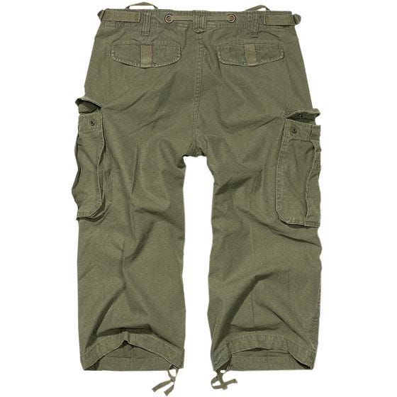 Brandit Industry Vintage Driekwartshort - Olijf