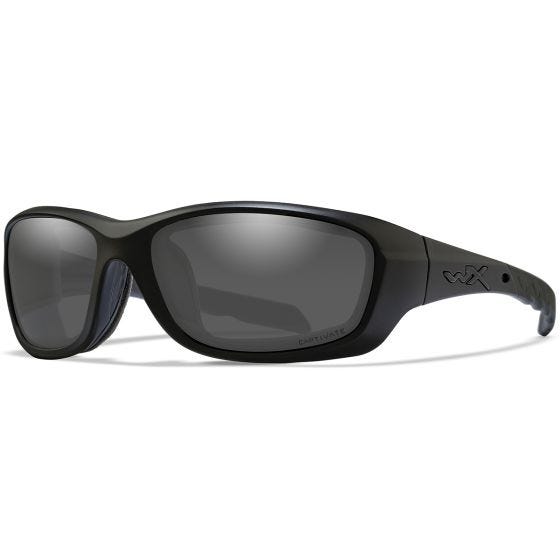 Wiley X WX Gravity Standaard brillen - Captivate Polarized Smoke Grey Glazen / Matte Black Montuur