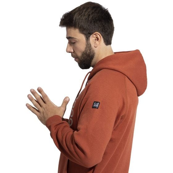 CLOMOD "Twirl" Hoodie - Maroon Red