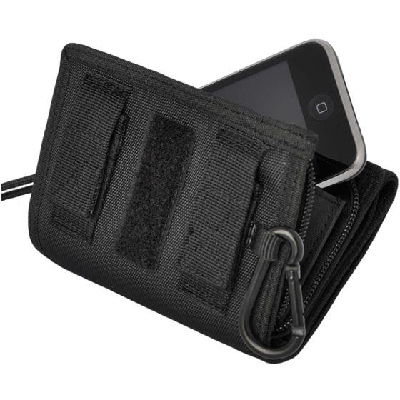Civilian iWallet 2-in-1 Portemonnee- en Telefoonhoes - Zwart