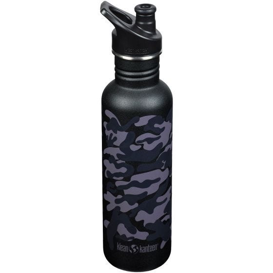 Klean Kanteen Classic Sport Cap Fles 800 ml - Black Camo