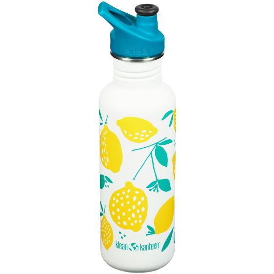 Klean Kanteen Classic Sport Cap Fles 800 ml - Lemon