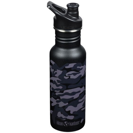 Klean Kanteen Classic Sport Cap Fles 532 ml - Black Camo