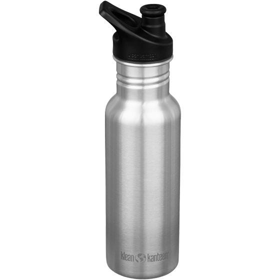 Klean Kanteen Classic Sport Cap Fles 532 ml - Brushed Stainless