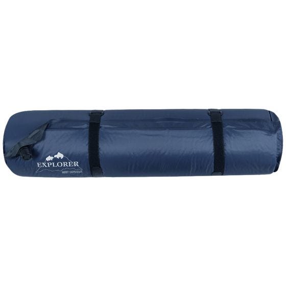 Explorer Zelfopblaasbare Thermische Mat 200x66x10 - Donkerblauw