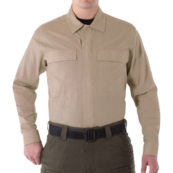 First Tactical V2 BDU Overhemd met Lange Mouwen Heren - Khaki