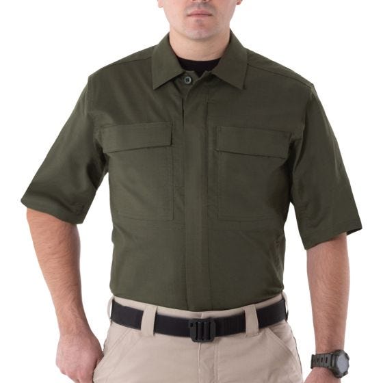 First Tactical V2 BDU Overhemd met Korte Mouwen Heren - OD Groen