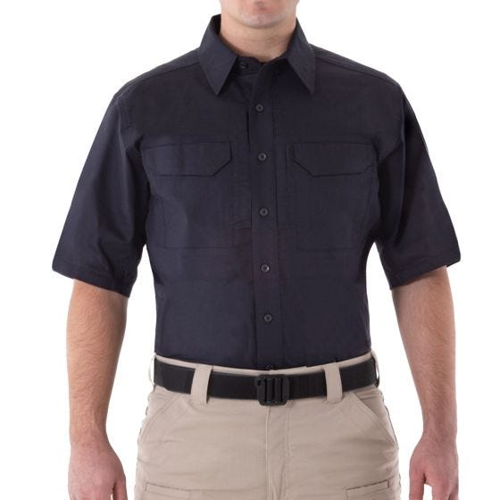 First Tactical V2 Tactical Overhemd met Korte Mouwen Heren - Midnight Navy