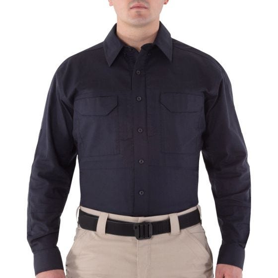 First Tactical V2 Tactical Overhemd met Lange Mouwen Heren - Midnight Navy