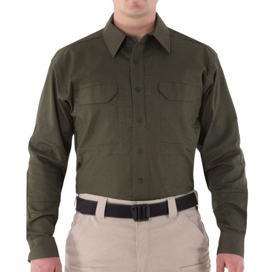 First Tactical V2 Tactical Overhemd met Lange Mouwen Heren - OD Groen