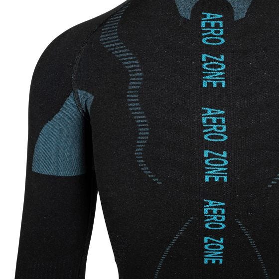 Alpinus Active Longsleeve Basislaag bovenlichaam - Zwart/Blauw