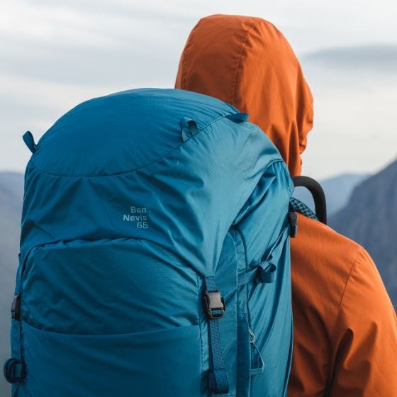 Highlander Mannen Ben Nevis Rugzak 65 L - Grijs