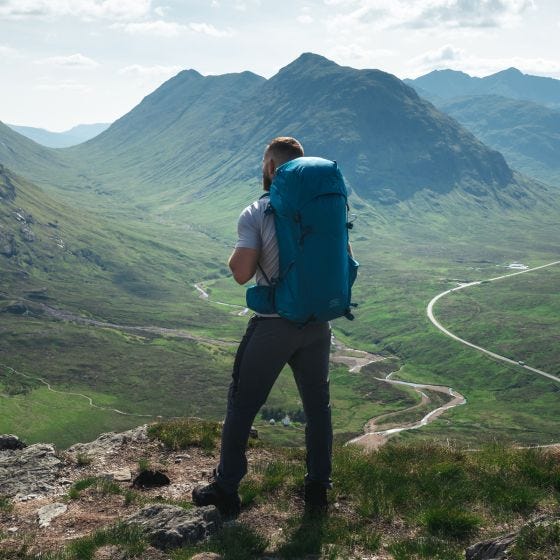 Highlander Mannen Ben Nevis Rugzak 52 L - Grijs