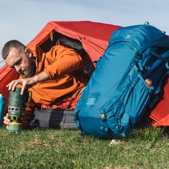 Highlander Mannen Ben Nevis Rugzak 52 L - Grijs