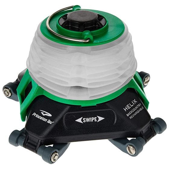 Princeton Tec Helix Backcountry Oplaadbare lantaarn - Zwart/Groen