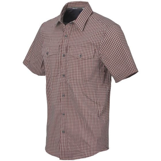 Helikon Covert Concealed Carry Checkered Overhemd met korte mouwen - Dirt Red