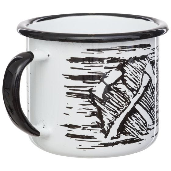 Helikon Axe Enamel Mok 350 ml - Wit