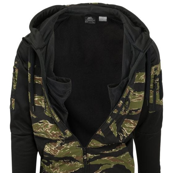 Helikon Rogue Hoodie met ritssluiting - Zwart/Tiger Stripe