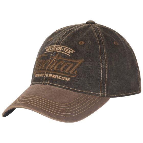 Helikon Tactical Petje - Dirty Washed Black / Dirty Washed Brown D