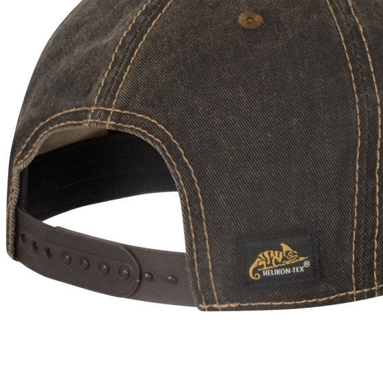 Helikon Tactical Petje - Dirty Washed Black / Dirty Washed Brown D