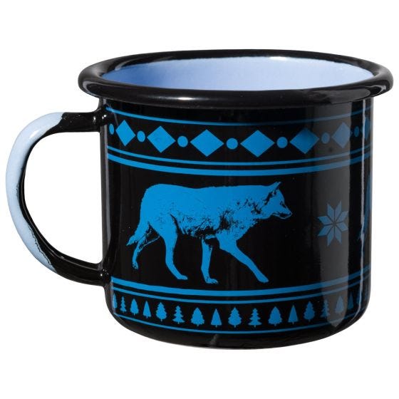 Helikon Wolf Enamel Mok 350 ml - Zwart