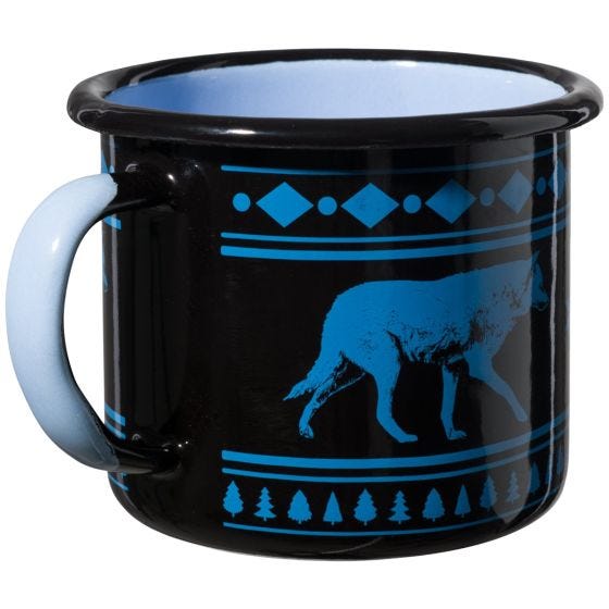 Helikon Wolf Enamel Mok 350 ml - Zwart