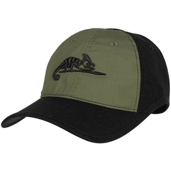 Helikon Logo Pet Polykatoen Ripstop - Zwart/Olijfgroen