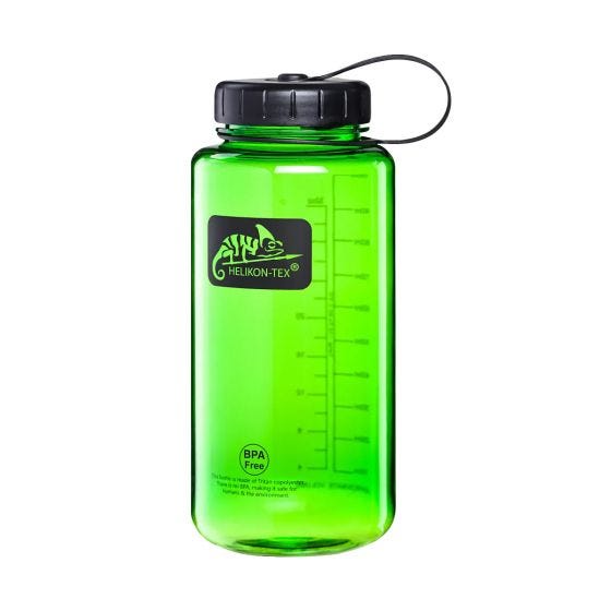 Helikon Wide Mouth Tritan Fles 1 L - Groen/Zwart