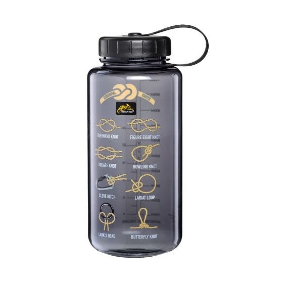 Helikon Tritan-fles 1 L Brede opening - Knots Smoke