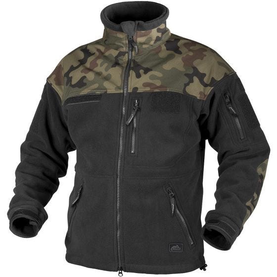 Helikon Infantry Duty Fleece Jack - Zwart/Polish Woodland