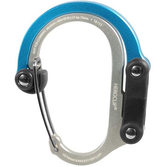 Heroclip Medium Gear Karabijnhaak - Blue Steel