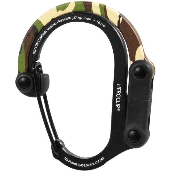 Heroclip Medium Gear Karabijnhaak - Woodland Hero