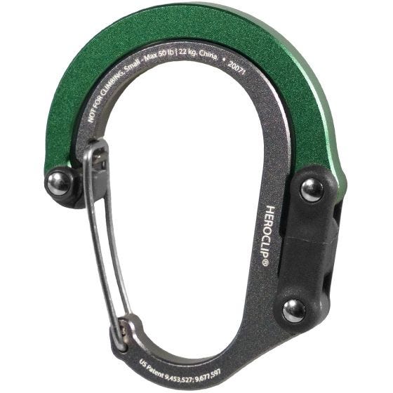 Heroclip Small Gear Karabijnhaak - Forest Green