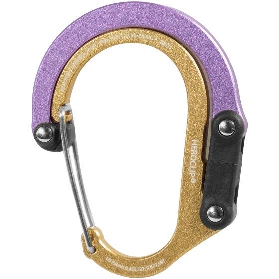 Heroclip Small Gear Karabijnhaak - Gold Lavender