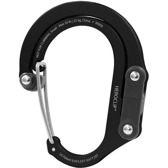 Heroclip Small Gear Karabijnhaak - Stealth Black