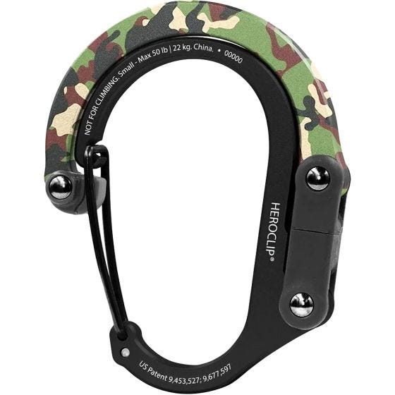 Heroclip Small Gear Karabijnhaak - Woodland Hero