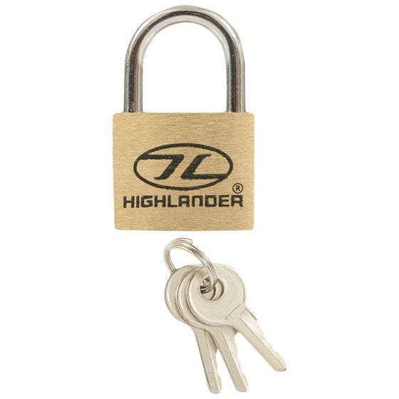 Highlander 20mm 2 pcs. Messing hangsloten