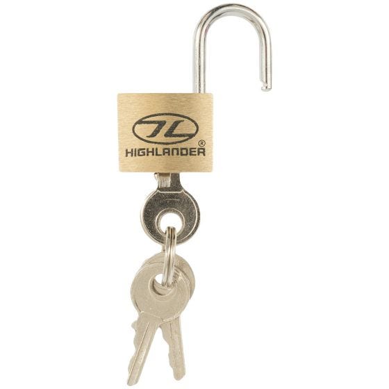 Highlander 20mm 2 pcs. Messing hangsloten