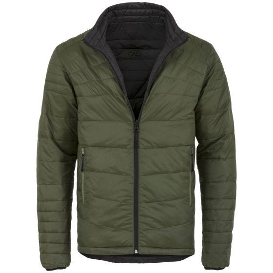 Highlander Omkeerbare geïsoleerde jas - Zwart/Olijf