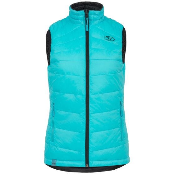 Highlander Omkeerbaar damesgilet - Zwart/Turquoise