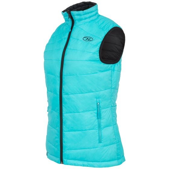 Highlander Omkeerbaar damesgilet - Zwart/Turquoise