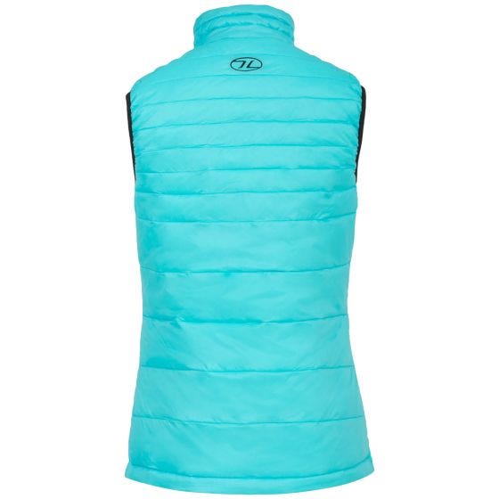 Highlander Omkeerbaar damesgilet - Zwart/Turquoise