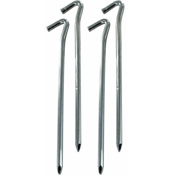 Highlander Heavy Duty Draadstalen Pinnen 9" Verpakking met Vier Stuks