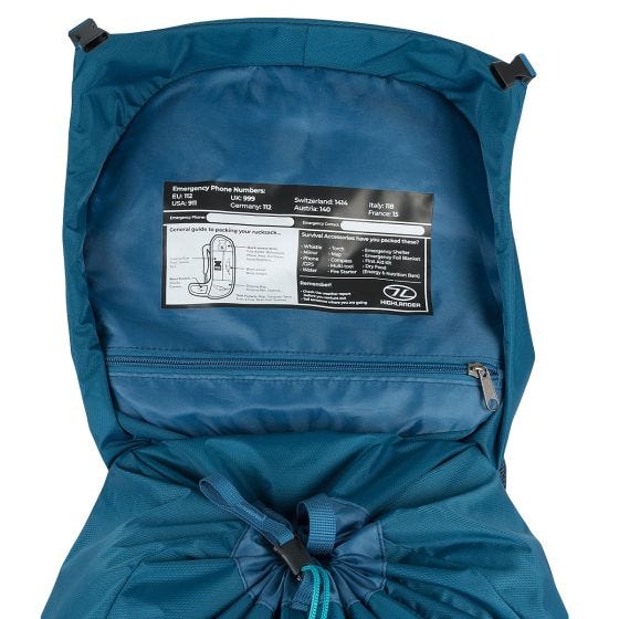 Highlander Mannen Ben Nevis Rugzak 52 L - Petrol