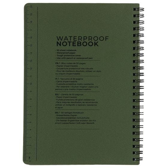 Highlander Forces A5 Waterbestendig notitieblok - Olijf