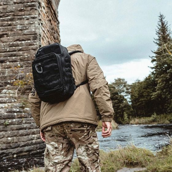 Highlander Forces Harrier Rugtas 25 L - Zwart